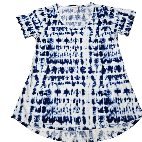 LuLaRoe Womens Top Multi-Color Size Small Polyester Blend Short Sleeve Pullover - Picture 1 of 12